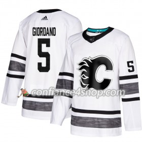 Adidas Maillot de Hockey Calgary Flames Mark Giordano 5 2019 All-Star Blanc Authentic - Homme